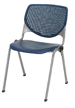 KFI Studios Kool Poly Stack Chair with Perforated Back #2300
