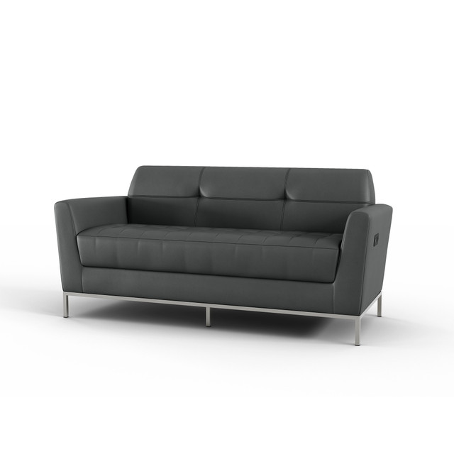 Office Source Pewter Sofa OSRL3028PPW 