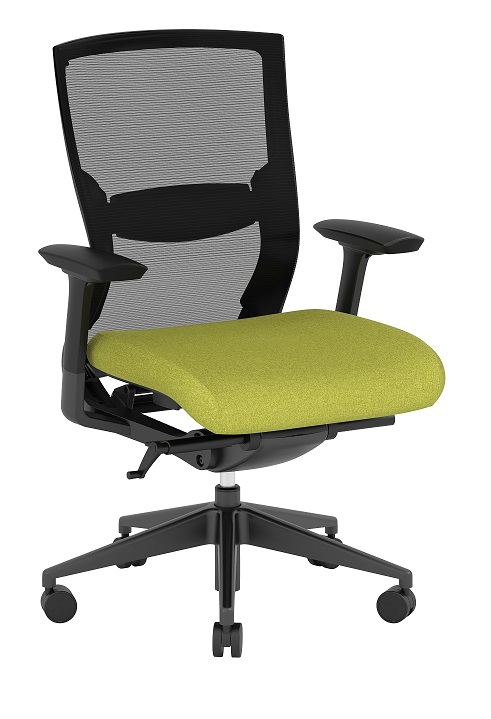 Performance Konfurb Propel Green/Black Frame Ergonomic Mesh Back Chair  