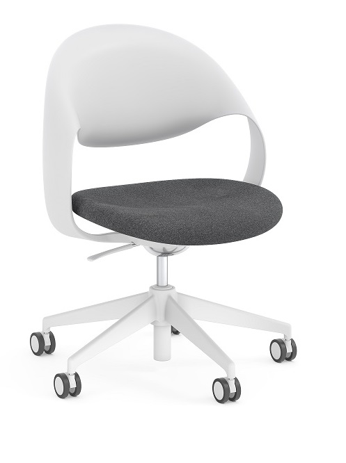 Performance Konfurb Loop White/Gray Task Chair   
