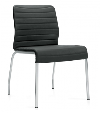 Global Lite Armless Upholstered Four Legged Chair #5950