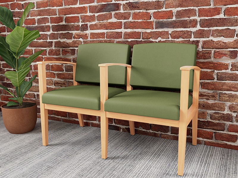 Lesro Amherst 2 Seats w/ Center Arm AW2103