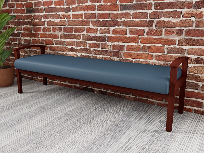 Lesro Amherst Open Arm 3 Seat Bench AW3001