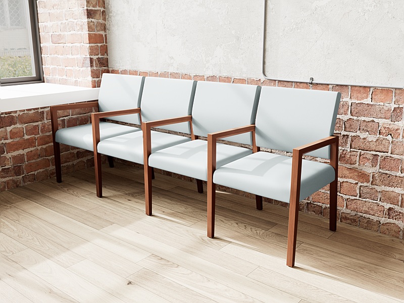 Lesro Brooklyn 4 Seat Sofa W/Center Arms BK4103