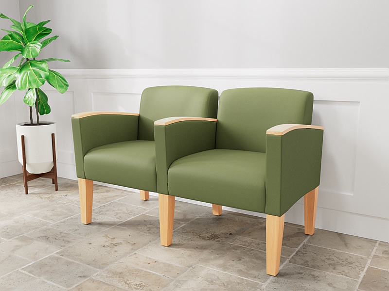 Lesro Belmont 2 Seats w/ Center Arm BL2103