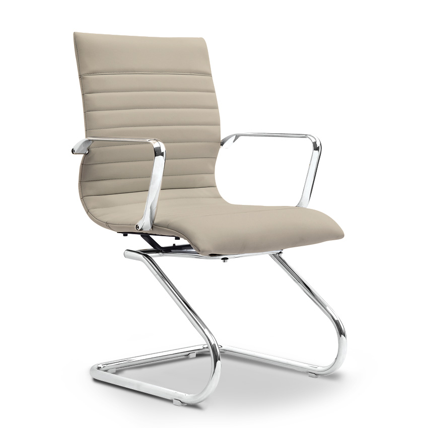 Corp Design Zetti Sand Leather Executive Guest Chair   