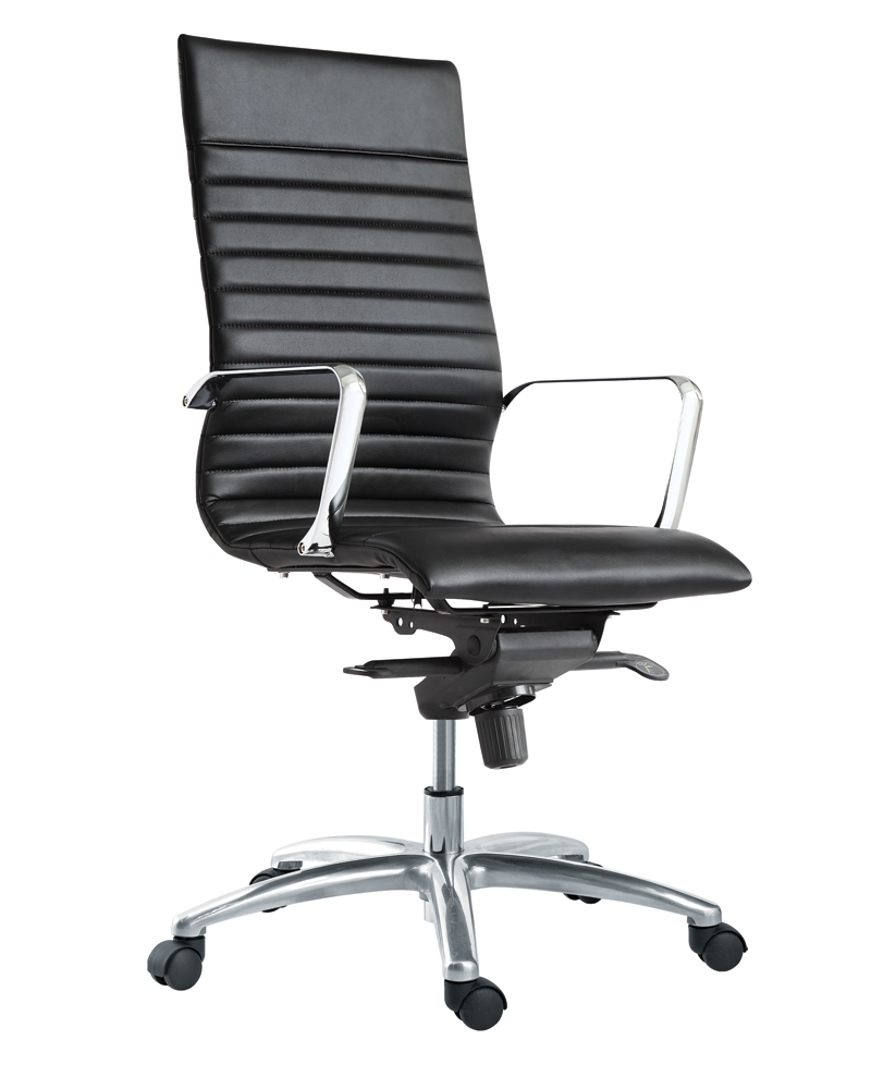 Corp Design Zetti Black Leather Executive High Back Chair  