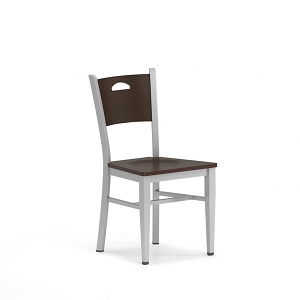 Lesro Concord Series Cafe Chair With Wood Seat CD1191