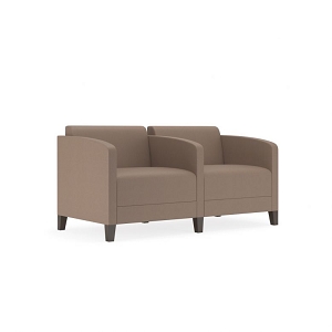 Lesro Fremont Series Guest Chair 2 Seats w/Center Arm FT2103