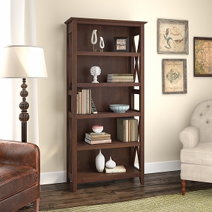 Bush Home Key West Tall 5 Shelf Bookcase
