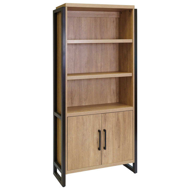 Office Source Artisan Series Bookcase w/Doors - Natural Finish MNM3678DNA