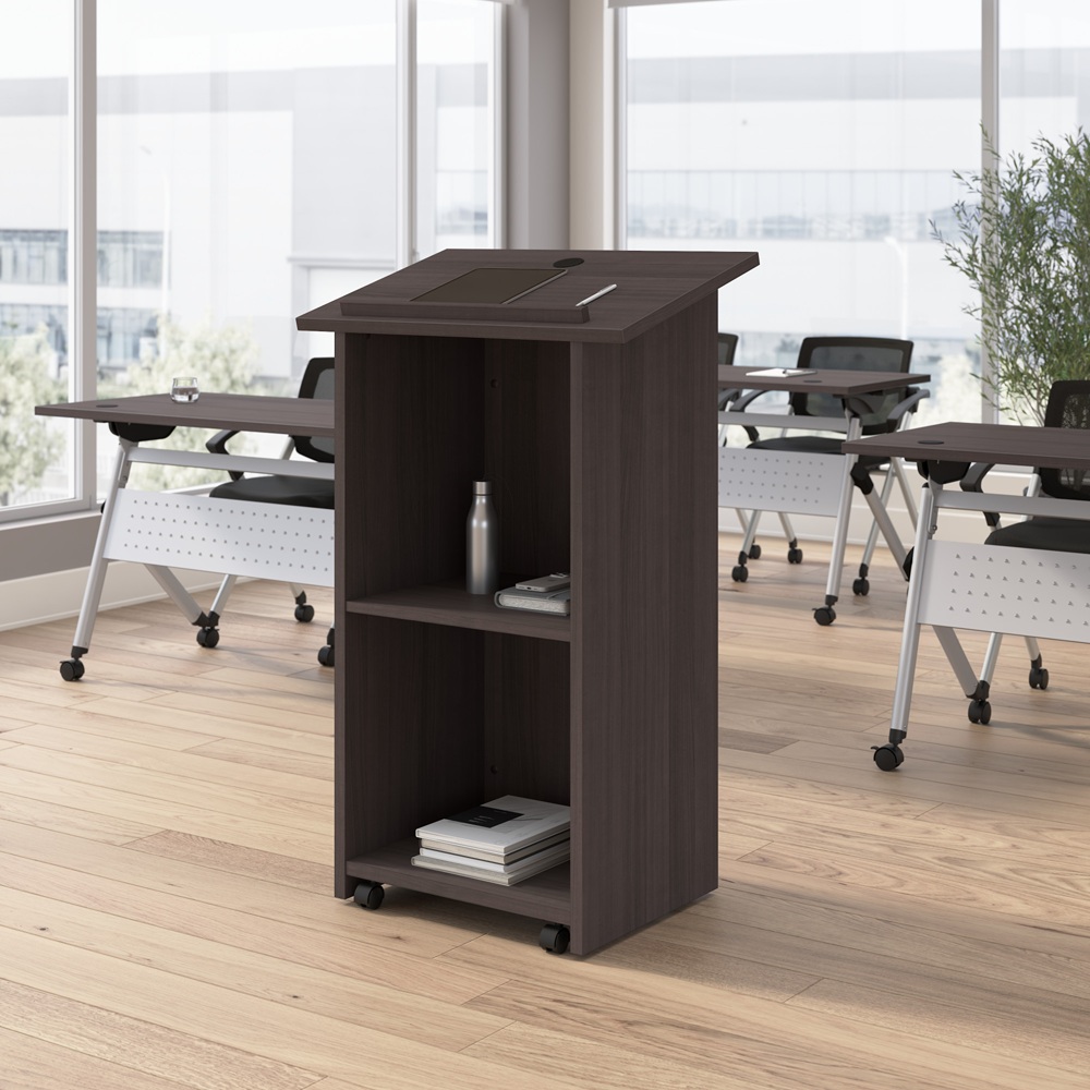 Bush Business Furniture Envision Podium Lectern - Storm Gray