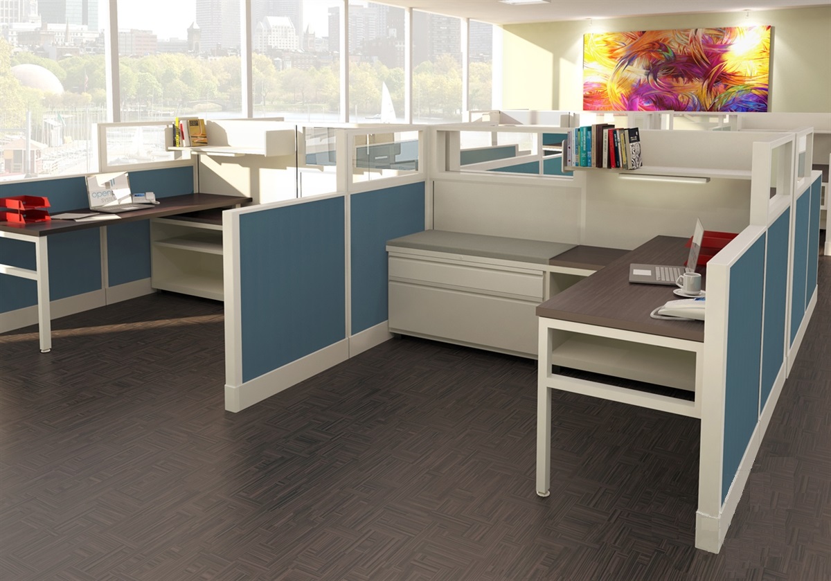 Open Plan Razor Station 6' x 7' Workstation TYPICAL 15