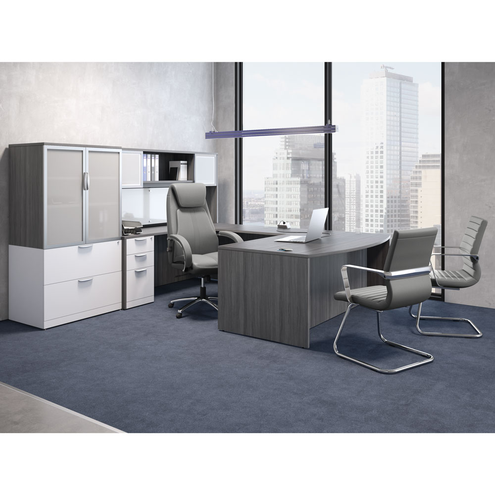 Office Source Modern Desk Typical U-Shaped Layout OSTYP21