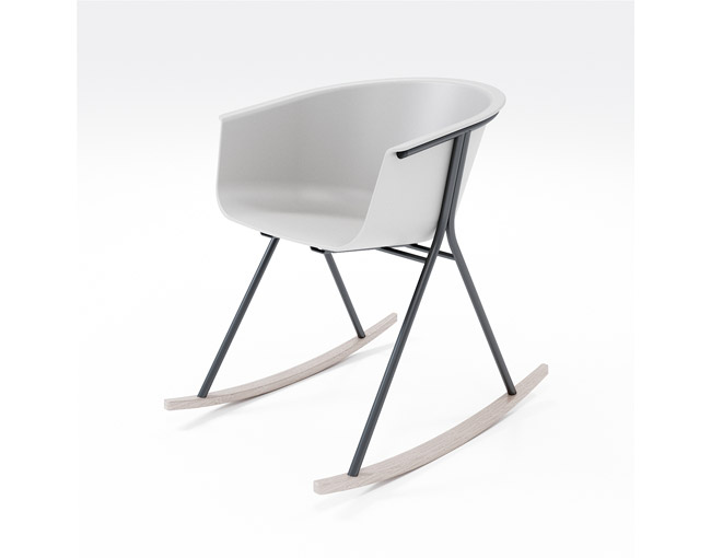 KFI Studios Roqa Rocker w/Polypropylene Seat and Back #RK2800