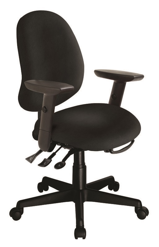 ErgoCentric Saffron R Mid Back Multi Tilt Ergo Chair 