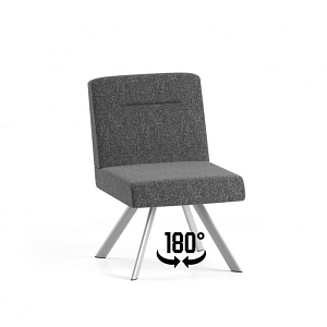 Lesro Willow Series Swivel Guest Chair Armless WL1182