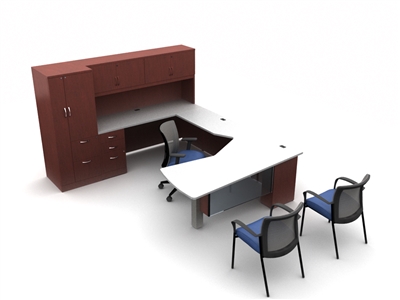 Global Zira Contemporary Desk Unit #ZRA508R