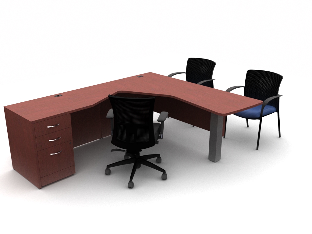 Global Zira Contemporary Desk Unit #ZRA519R