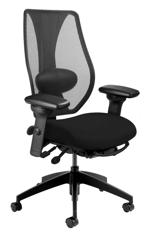 ErgoCentric tCentric Hybrid Upholstered Seat Multi Tilt Chair 
